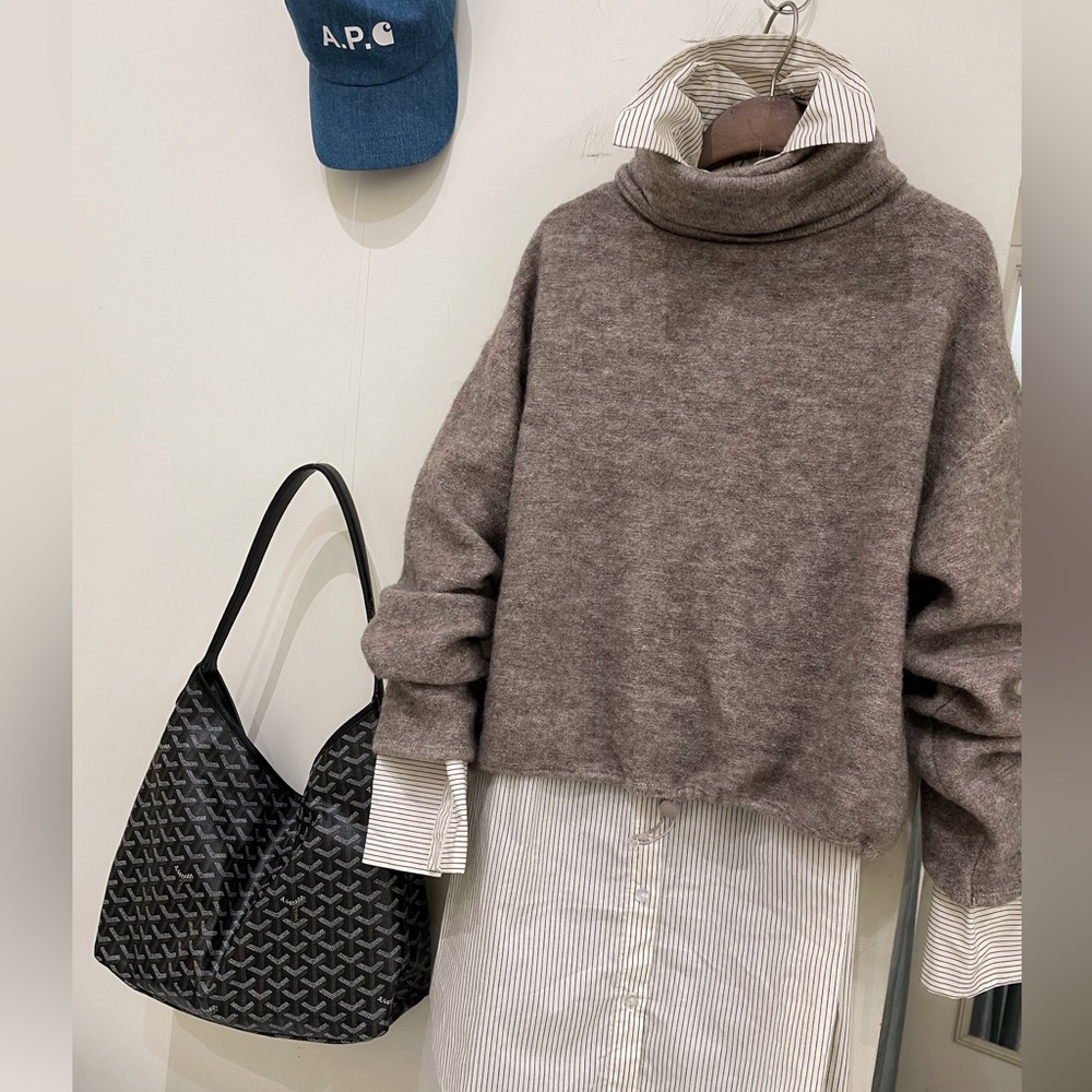 Nwot Carra Turtleneck Sweater With String - image 7